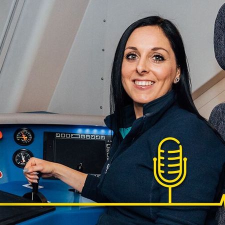 Lokführerin im Podcast