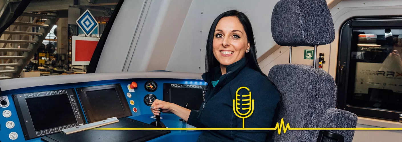 Lokführerin im Podcast