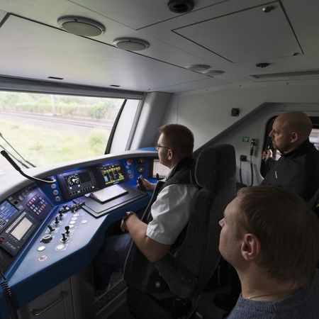 Schnupperfahrt im Führerstand