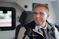 Lokführer Simon im Gespräch